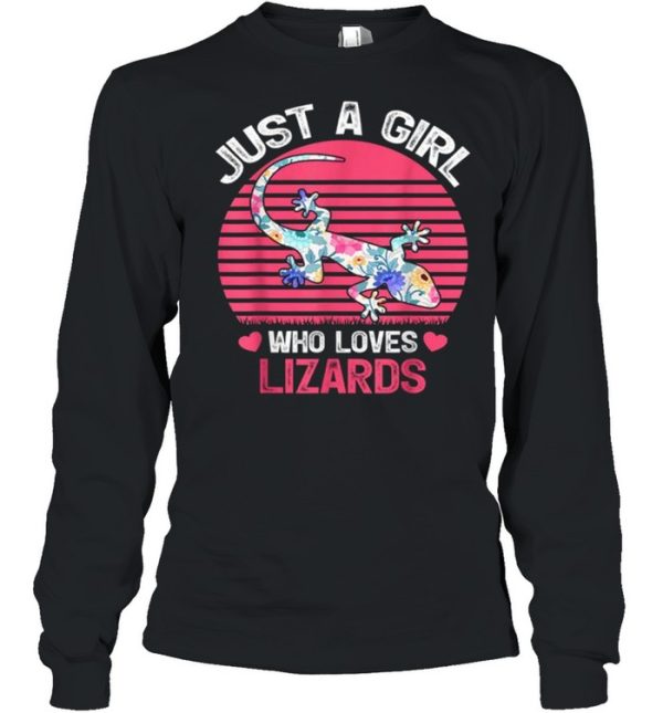 Just A Girl Who Loves Lizards Tee Shirt