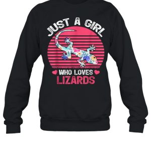 Just A Girl Who Loves Lizards Tee Shirt 2