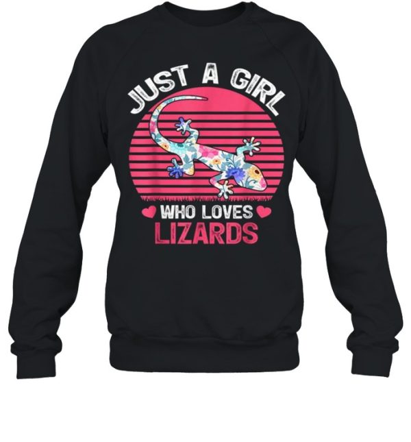 Just A Girl Who Loves Lizards Tee Shirt