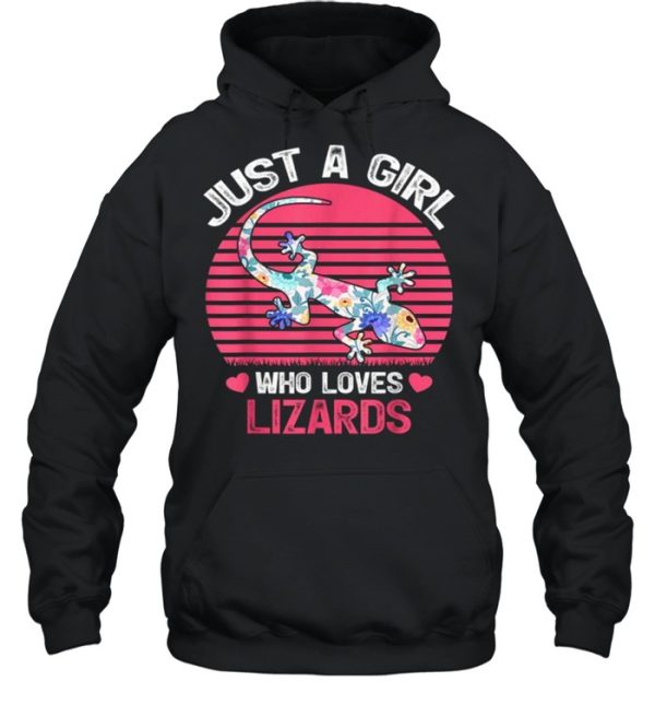 Just A Girl Who Loves Lizards Tee Shirt