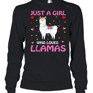 Just A Girl Who Loves Llamas Tee Shirt 1