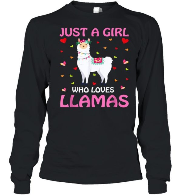 Just A Girl Who Loves Llamas Tee Shirt