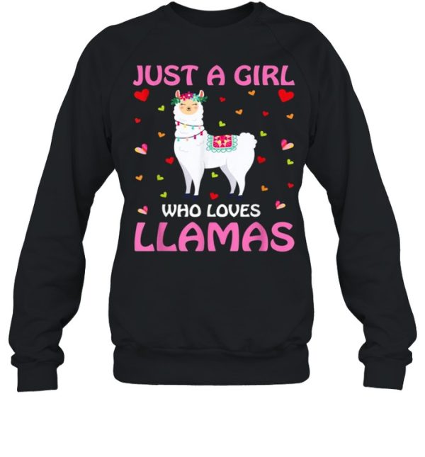 Just A Girl Who Loves Llamas Tee Shirt