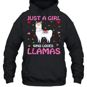 Just A Girl Who Loves Llamas Tee Shirt 3