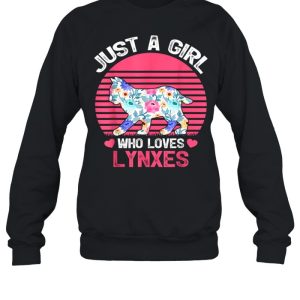 Just A Girl Who Loves Lynxes Tee Shirt 2