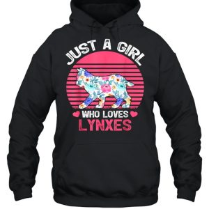 Just A Girl Who Loves Lynxes Tee Shirt 3