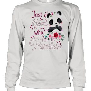 Just A Girl Who Loves Pandas T shirt 1