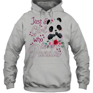 Just A Girl Who Loves Pandas T shirt 3