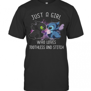 Just A Girl Who Loves Toothless And Stitch T-Shirt