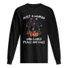 Just A Woman Who Loves Peace And Dogs shirt
