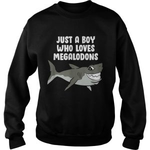 Just a Boy Who Loves Megalodons shirt 3