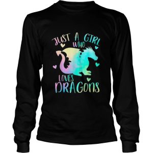 Just a Girl Who Loves Dragons Cute Dragon Teen Girls shirt 2