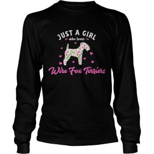 Just a Girl who Loves Wire Fox Terriers shirt 2