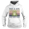 Just a girl who loves frogs vintage retro shirt