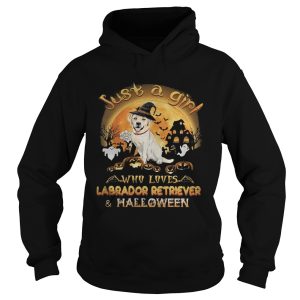 Just a girl who loves labrador retriever and halloween shirt 1