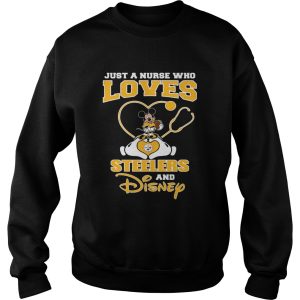 Just a nurse who loves Pittsburgh Steelers and Disney shirt 3