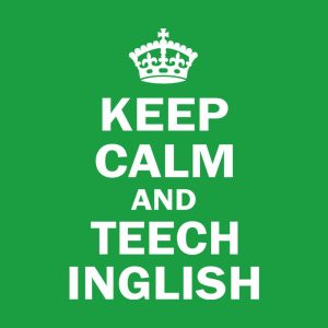 Keep calm and teech Inglish T shirt 2