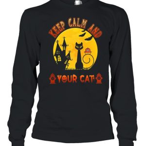 Keep calm and your cat halloween shirt 1