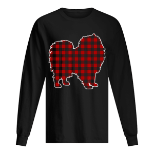 Keeshond Christmas Dog Buffalo Plaid shirt 1