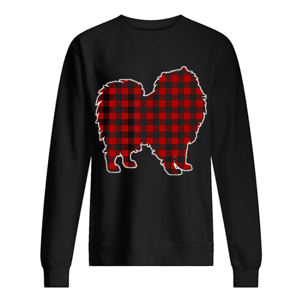 Keeshond Christmas Dog Buffalo Plaid shirt