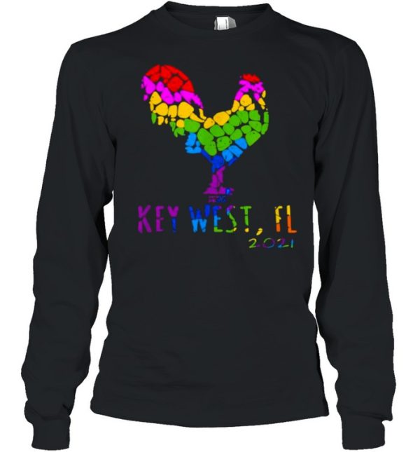 Key West FL 2021 Rooster Chicken Lgbt Shirt