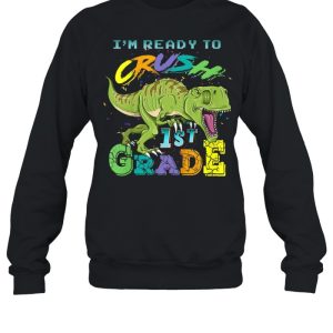 Kids Im Ready To Crush 1st Grade T Rex Dinosaur Back to School shirt 2