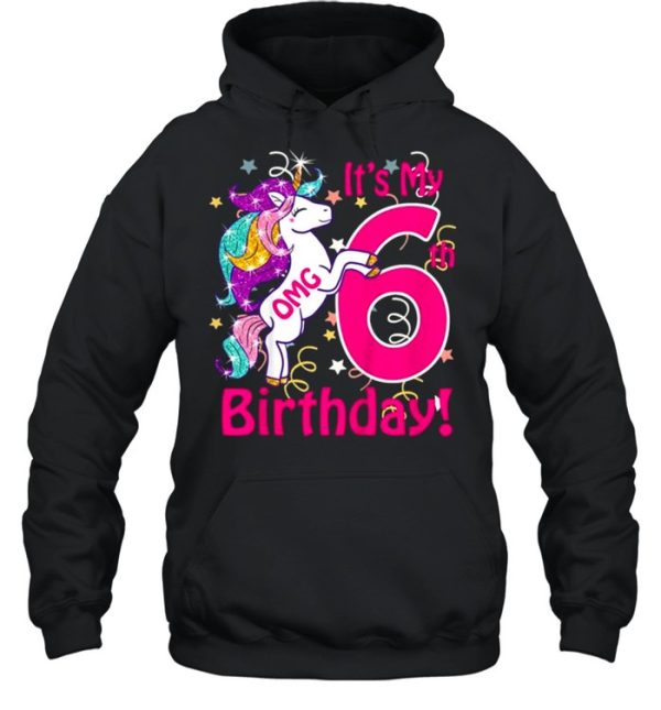 Kids Omg It’s My 9th Birthday Girls Unicorn Outfit Tee Shirt