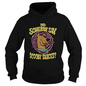 Kids ScoobyDoo Did Somebody Say Scooby Snacks Portrait shirt