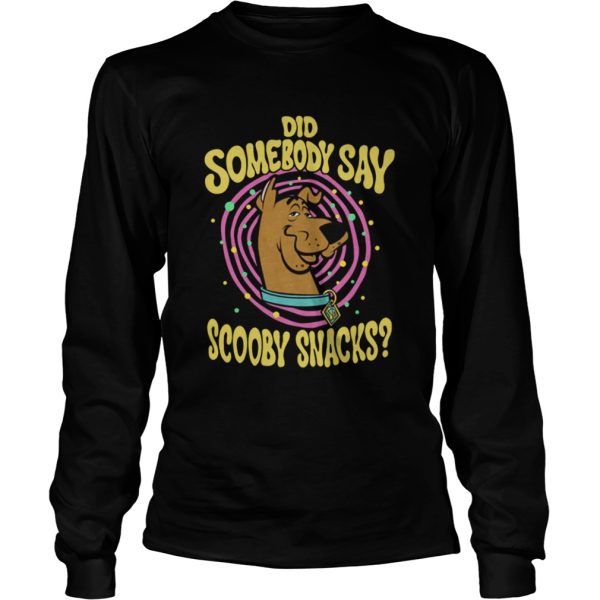 Kids ScoobyDoo Did Somebody Say Scooby Snacks Portrait shirt