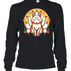 Kitsune Japanese Kami Inari Fox protector Tempel Shrines Pullover shirt 1