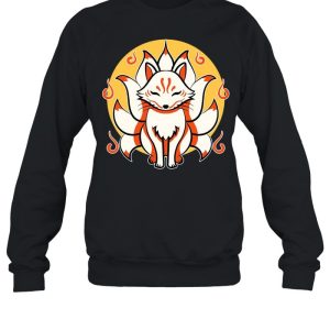 Kitsune Japanese Kami Inari Fox protector Tempel Shrines Pullover shirt 2