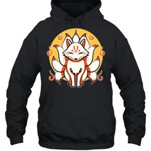 Kitsune Japanese Kami Inari Fox protector Tempel Shrines Pullover shirt 3