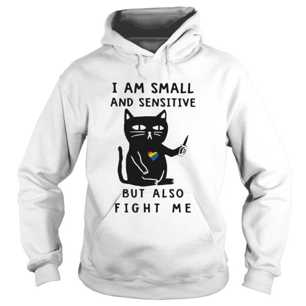 LGBT Cat I Am Small And Sensitive But Also Fight Me shirt