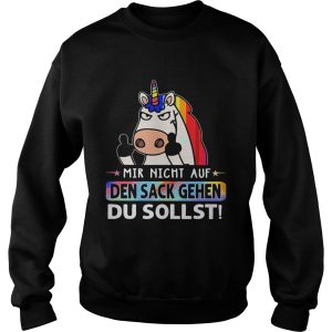 LGBT Unicorn Mir Nicht Auf Den Sack Gehen Du Sollst shirt 2