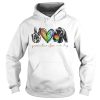 LGBT diamond peace love free mom hug shirt