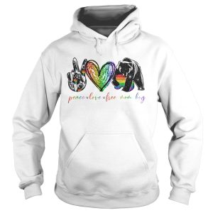 LGBT diamond peace love free mom hug shirt 1