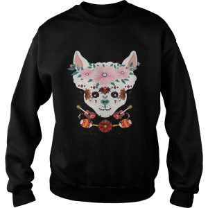 LLama Dia De Los Muertos Day Of The Dead Alpaca Calavera shirt 3