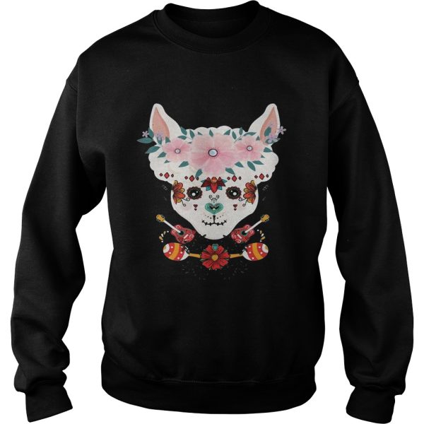 LLama Dia De Los Muertos Day Of The Dead Alpaca Calavera shirt