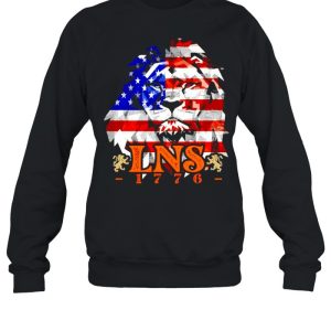 LNS 1776 lion American flag shirt 2