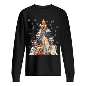 Labrador Christmas Tree T Shirt 2