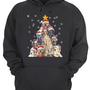 Labrador Christmas Tree T Shirt 3