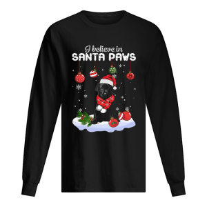 Labrador I believe in Santa Paws Christmas shirt