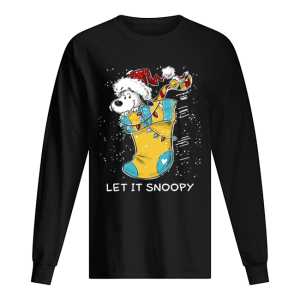 Let it Snoopy sock Christmas shirt