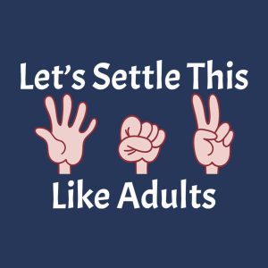 Lets settle this like adults T shirt 2