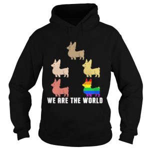 Lgbt corgi we are the world shirt 1