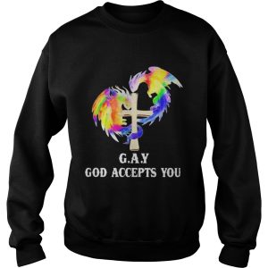 Lgbt dragon gay god accepts you shirt 2