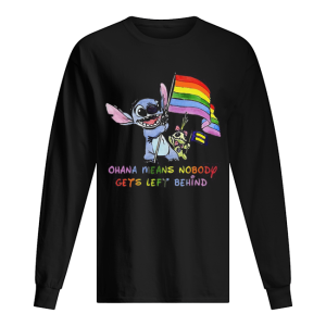 Lgbt stitch and scrump ohana means nobody gets left behind shirt 1