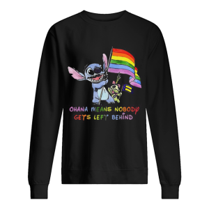 Lgbt stitch and scrump ohana means nobody gets left behind shirt 2