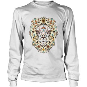 Lion Head Sugar Skull Day Of The Dead Dia De Los Muertos shirt 2