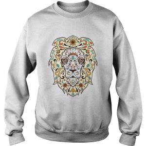 Lion Head Sugar Skull Day Of The Dead Dia De Los Muertos shirt 3